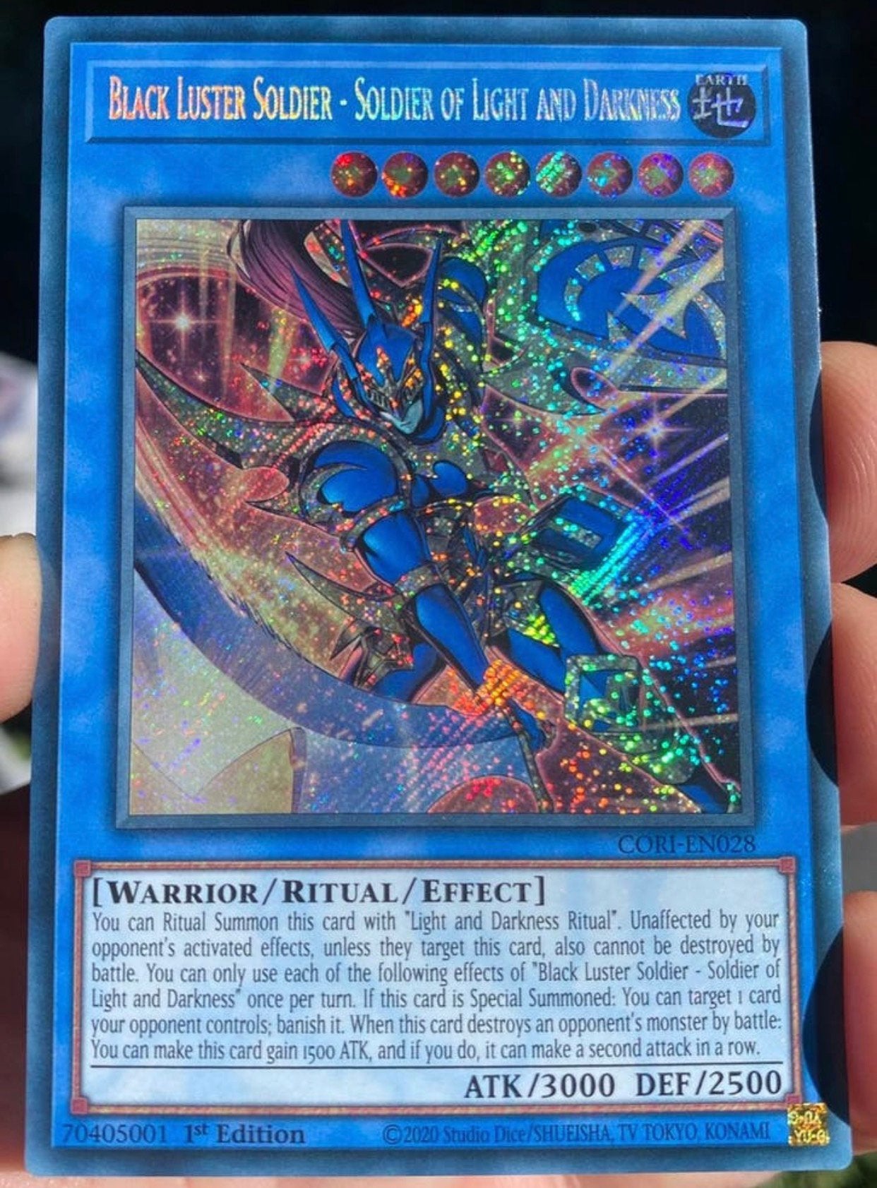 Yu-Gi-Oh! Black Luster Soldier - Soldier Light and Darkness, Hobby en Vrije tijd, Verzamelkaartspellen | Yu-gi-Oh!, Ophalen of Verzenden