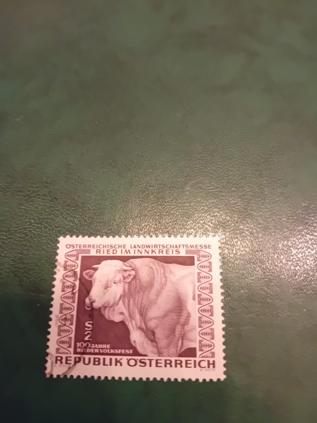 Oostenrijkse postzegel: Landwirtschaftse Ried im Innkreis, Ophalen of Verzenden, Gestempeld