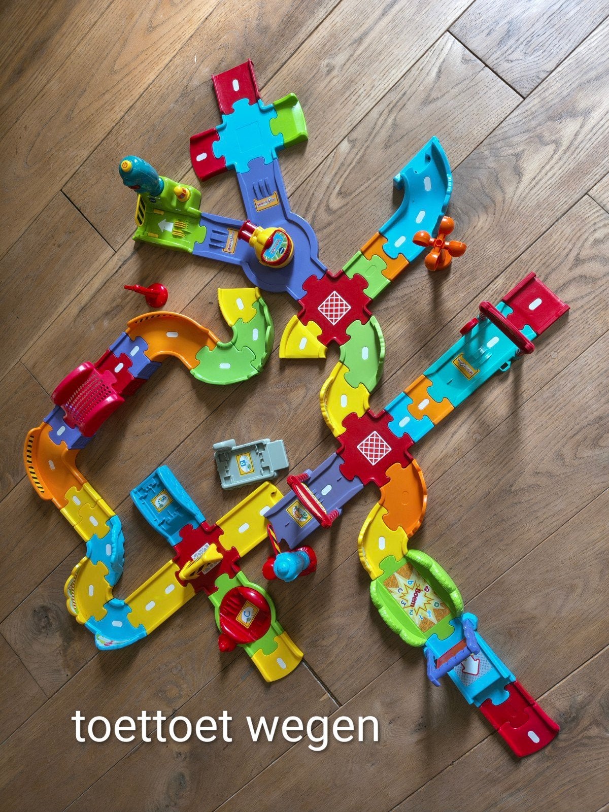 VTech Toet Toet Auto's wegen / speelset, Ophalen of Verzenden, Gebruikt, Overige merken