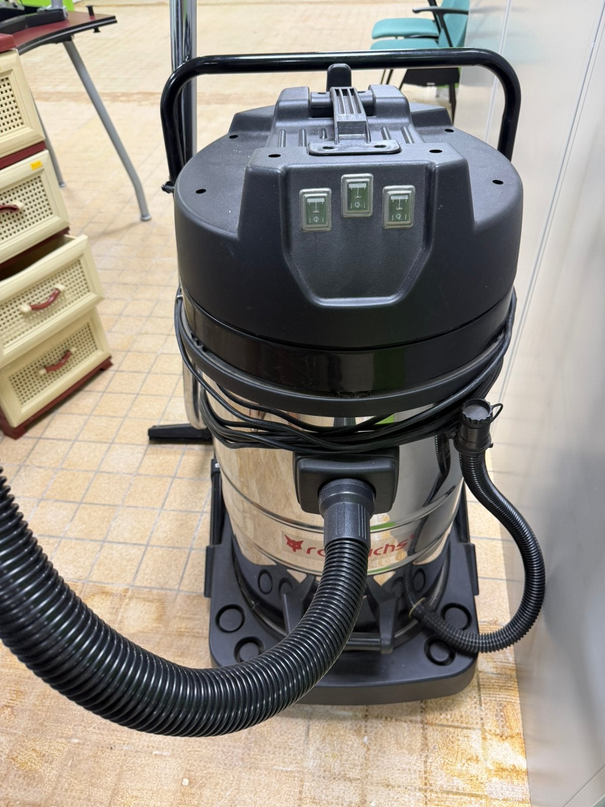 Krachtige Rotfuchs VCL3000 Bouwstofzuiger (3000W / 80L), Ophalen, Gebruikt, Overige typen