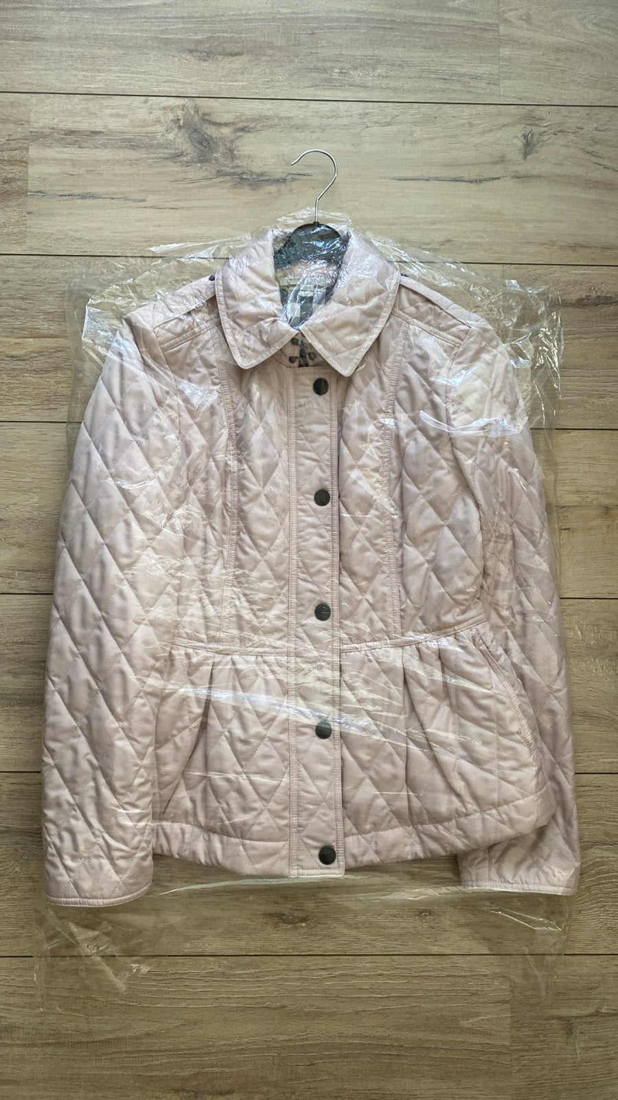Original Burberry Brit gewatteerde jas in roze, maat M, Ophalen of Verzenden, Zo goed als nieuw, Maat 38/40 (M), Roze