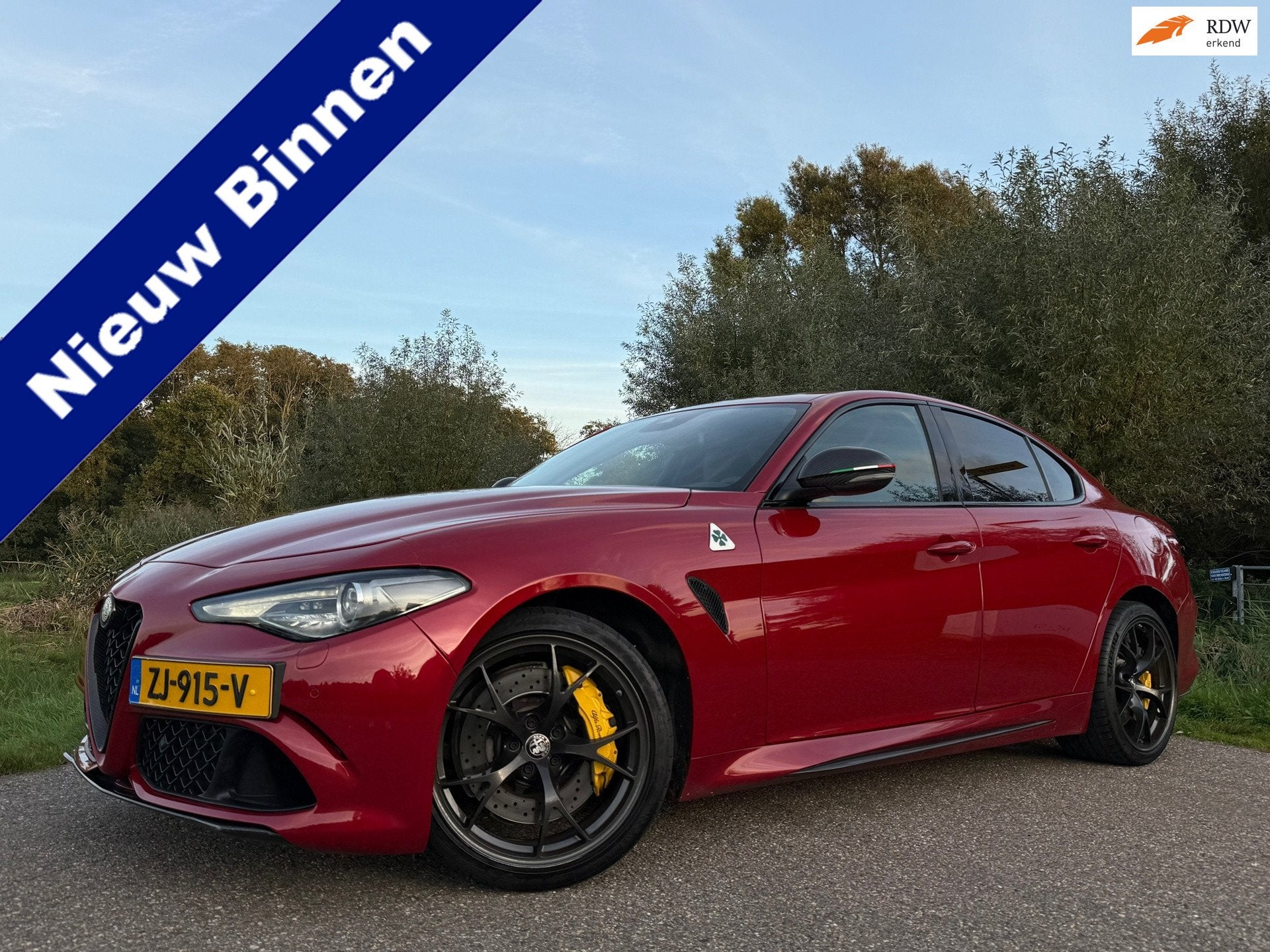 Alfa Romeo Giulia 2.9 V6 Quadrifoglio Automaat | Carbon | Ha, Automaat, Dealer onderhouden, Achterwielaandrijving, Gebruikt