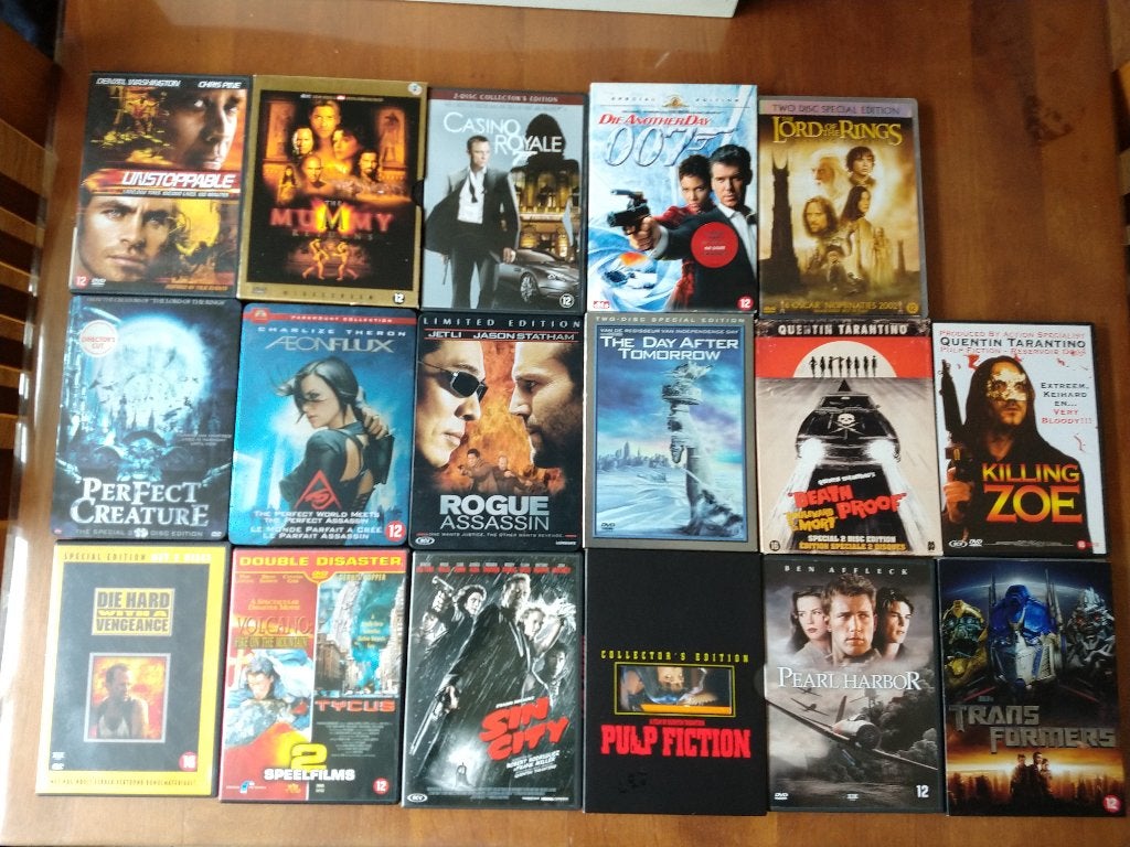 16x TopFilms op DVD actie, thriller, horror, Scifi, Avontuur, Engels, Alle leeftijden, Nederlands, Actie