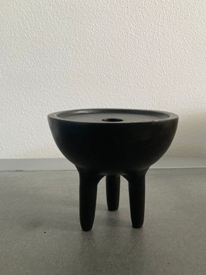 Colmore Kandelaar Raw zwart metaal Nieuw!, Nieuw, Ophalen of Verzenden, Kandelaar, 13 cm