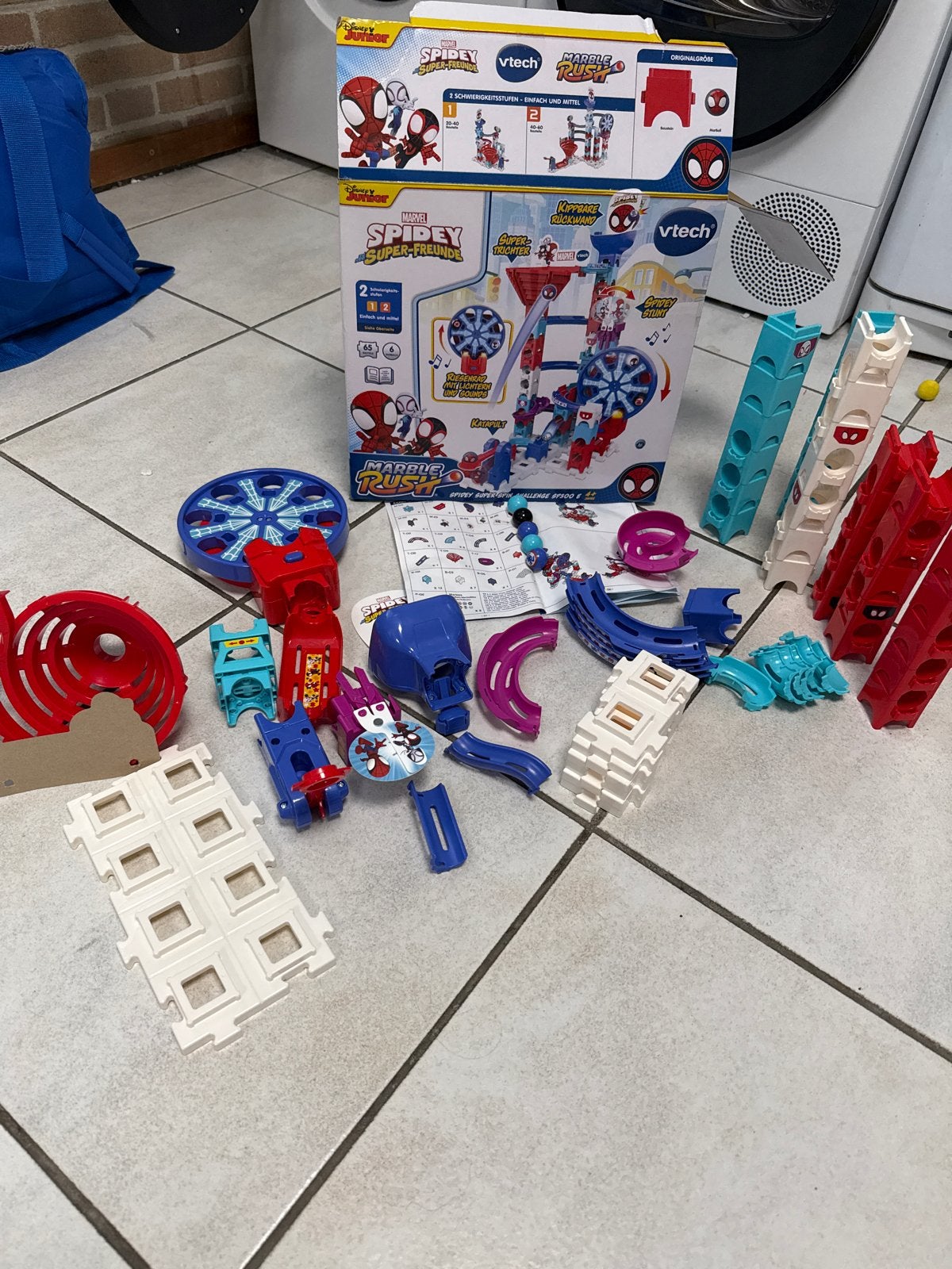 VTech Spidey en zijn Geweldige Vrienden Marble Rush, Ophalen of Verzenden, Zo goed als nieuw, Jongen of Meisje