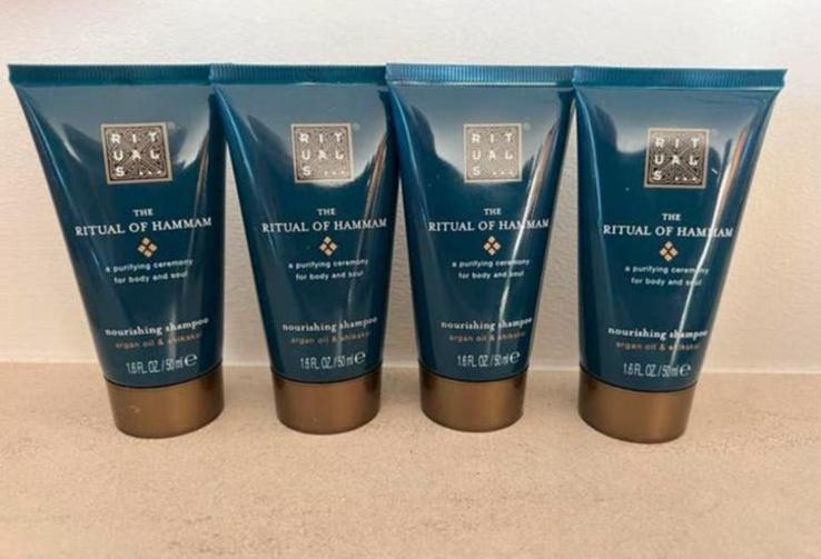 Rituals Hammam Shampoo travel 4 x 50 ml 💙 Nieuw!, Ophalen of Verzenden, Nieuw, Shampoo of Conditioner