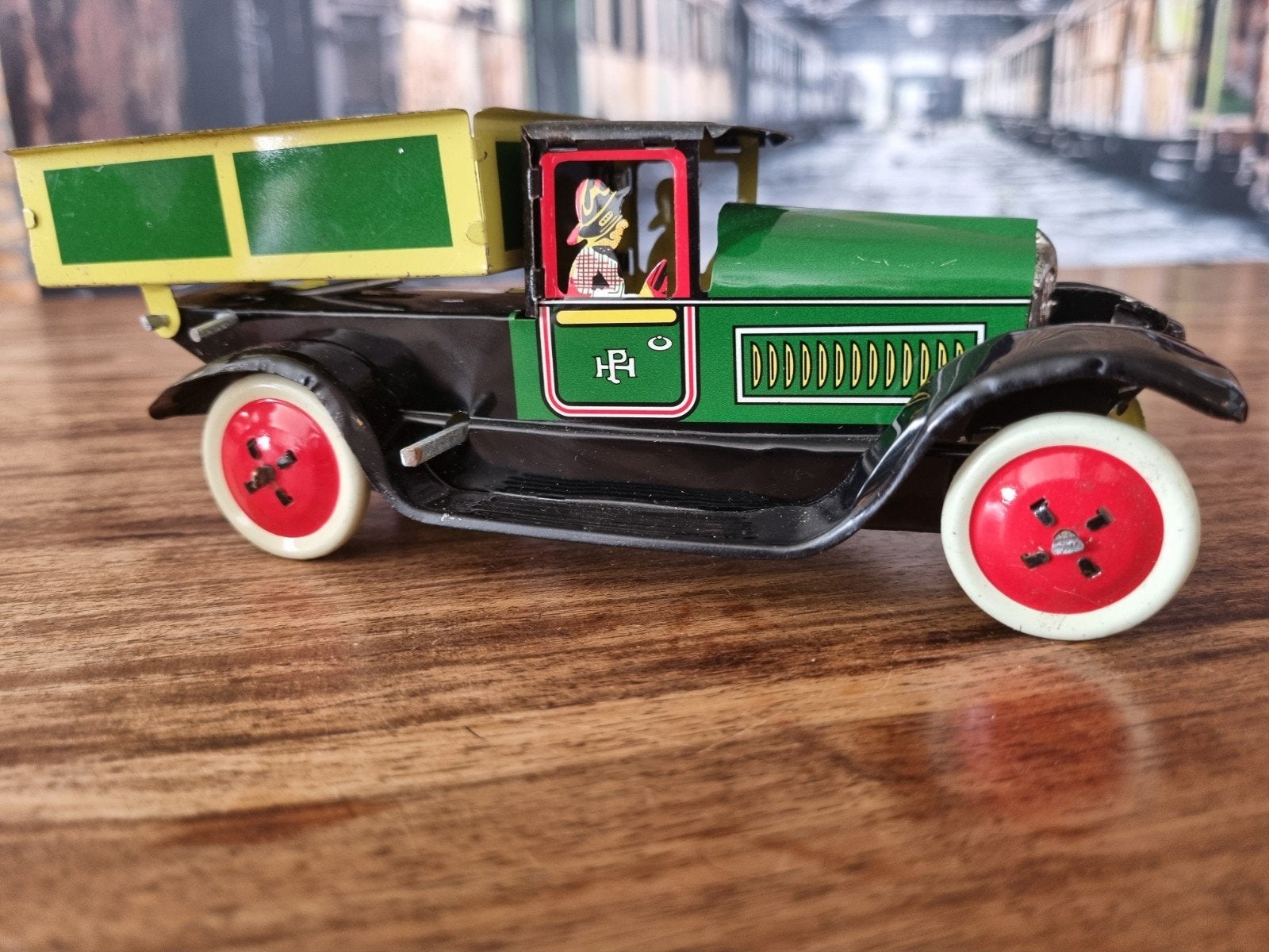 Blikken Paya kiepwagen met opwindmechanisme, Verzamelen, Ophalen of Verzenden, Nieuw