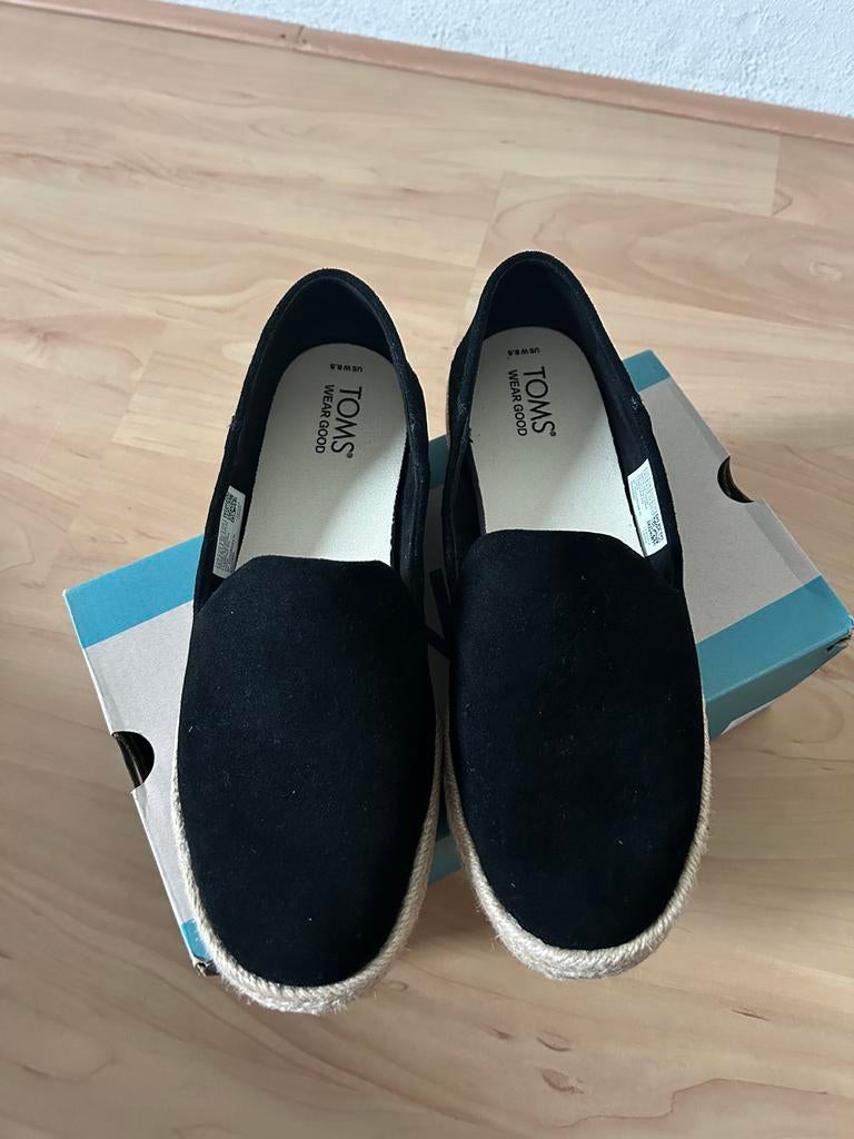 TOMS Zwarte Espadrilles Nieuw, Zwart, Nieuw, Ophalen of Verzenden, Espadrilles of Moccasins