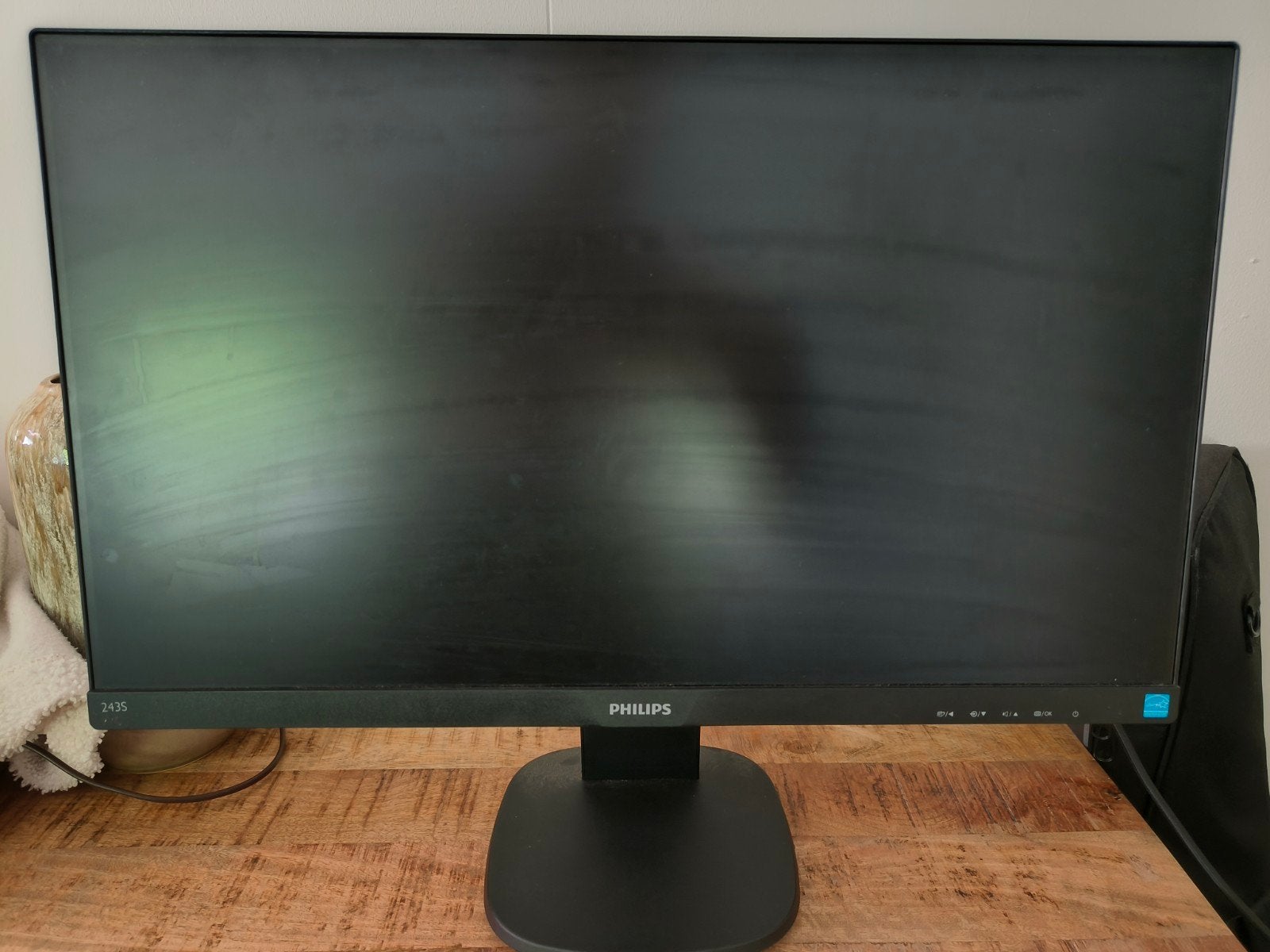 Philips 243S7E Full HD Monitor - Semi defect, Computers en Software, Monitoren, Ophalen, Philips, Gebruikt, Hoofdtelefoonaansluiting