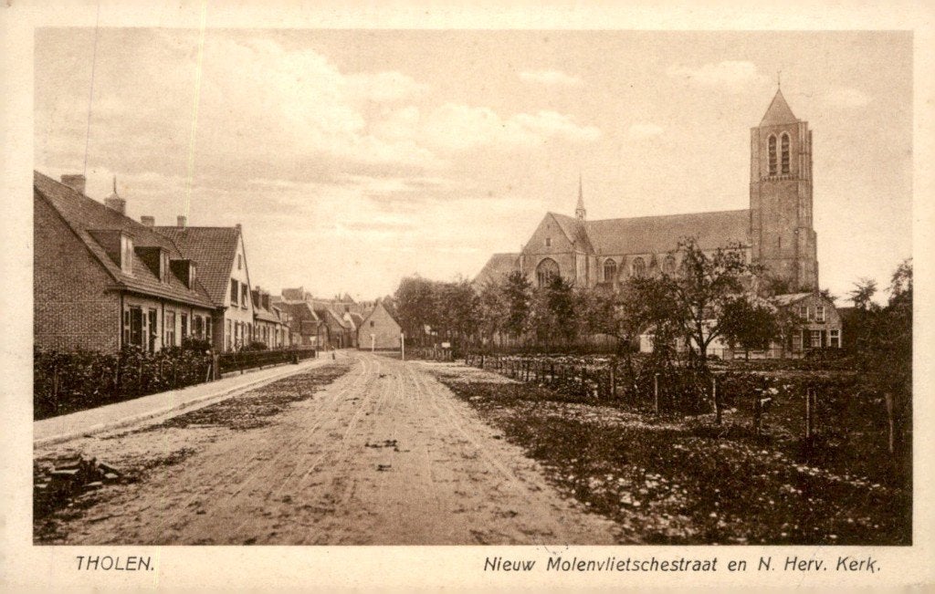 Tholen Nieuwe Molenvlietschestraat # 865, Verzenden, 1920 tot 1940, Gelopen, Zeeland
