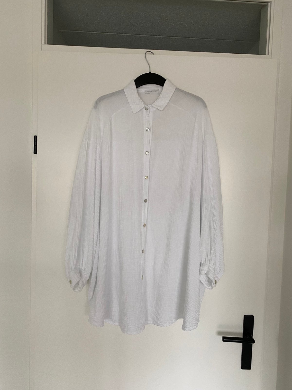 BLOUSE LANG WIT KATOEN, Kleding | Dames, Ophalen of Verzenden, Nieuw, Wit