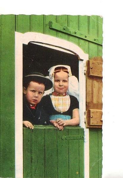 Ansichtkaart	Zeeland	klederdracht, Verzenden, 1960 tot 1980, Gelopen, Zeeland
