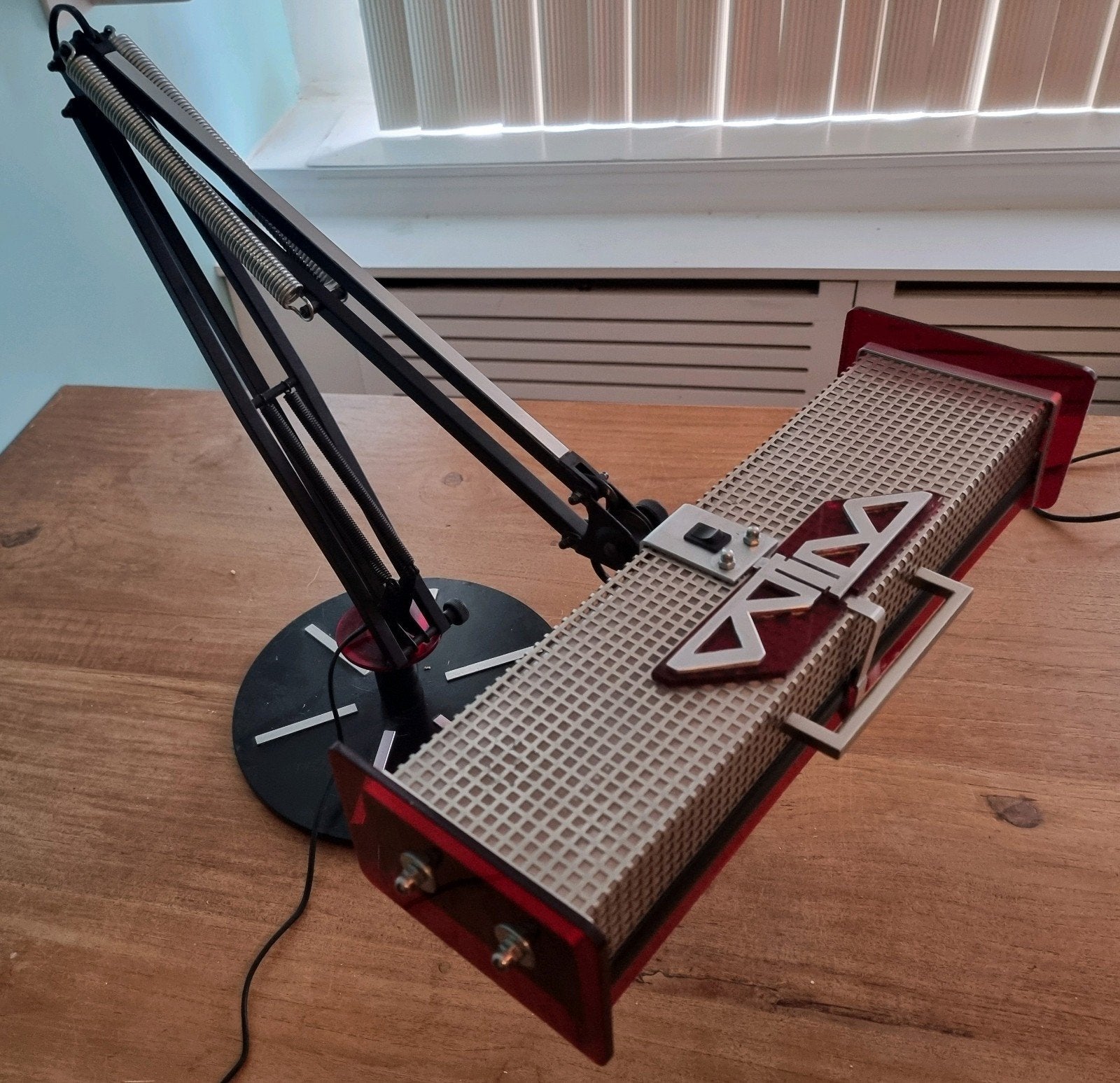 grote handgemaakte werklamp, Huis en Inrichting, Ophalen, Gebruikt, Metaal, Handgemaakt