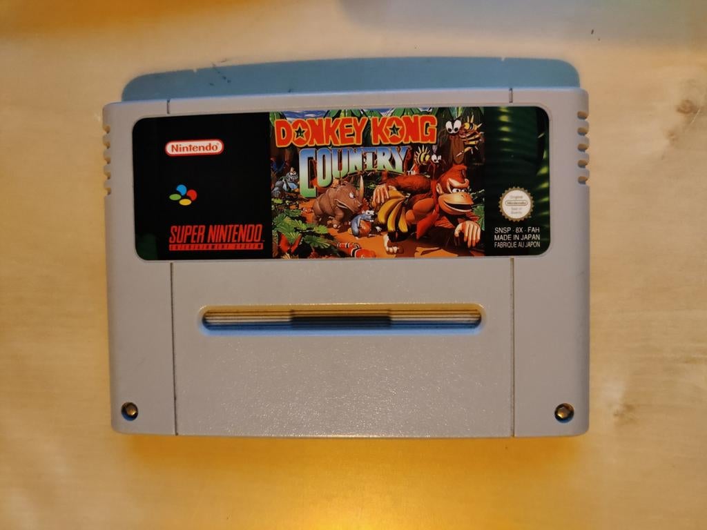 Donkey Kong Country - Super Nintendo (SNES) Cartridge, Ophalen, Gebruikt, 1 speler, Vanaf 3 jaar