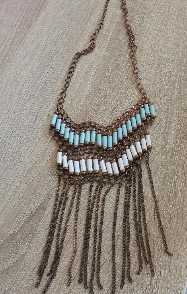 Ketting, Sieraden, Tassen en Uiterlijk, Kettingen, Ophalen, Zo goed als nieuw, Overige materialen