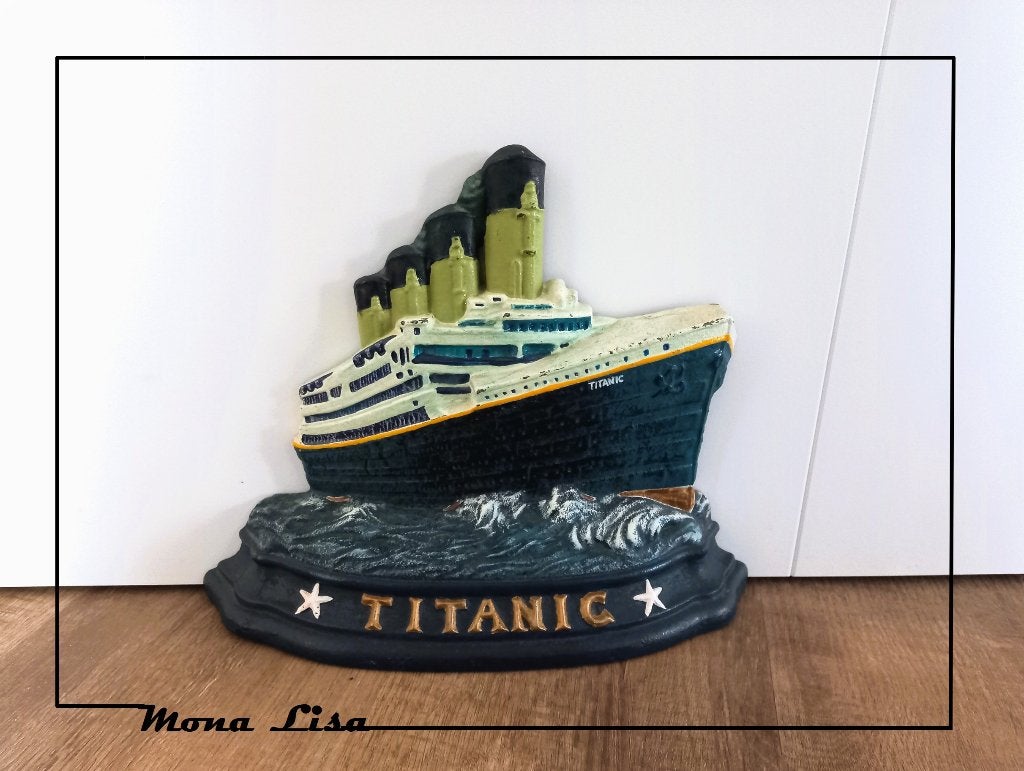 TITANIC gietijzeren deurstop     3,2 kilo, 26 cm hoog, Huis en Inrichting, Ophalen of Verzenden