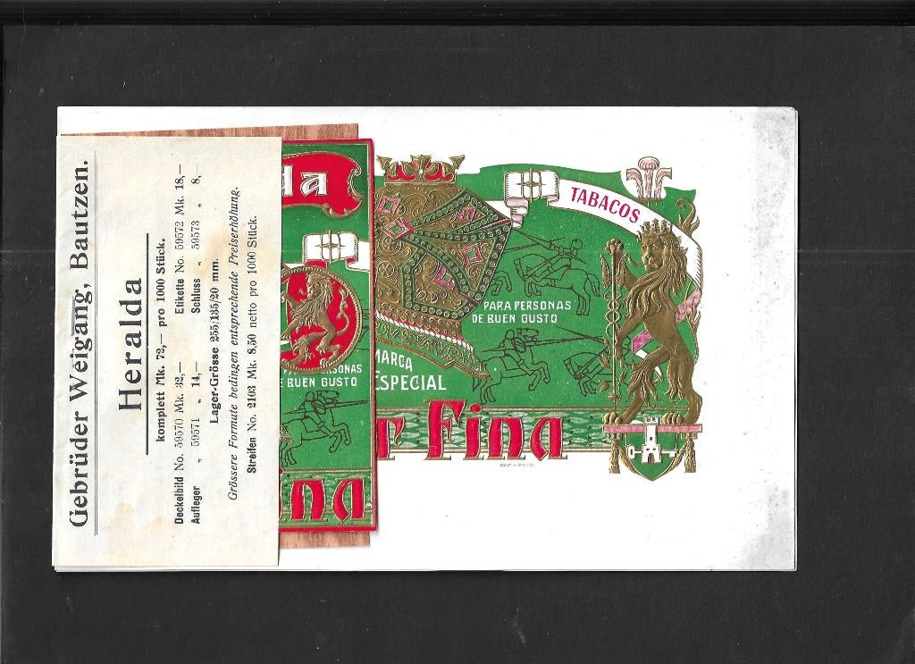 JGEtiket scan V4840, Ophalen, Gebruikt, Sigarenbandjes