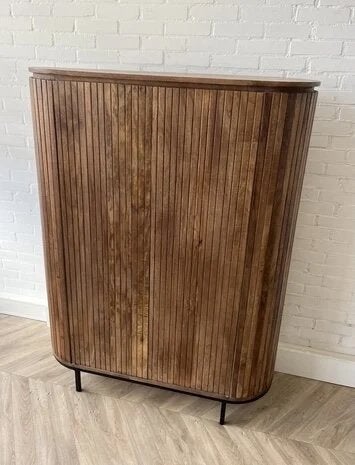 Mango houten kast, Ophalen, Gebruikt, 25 tot 50 cm, 100 tot 150 cm