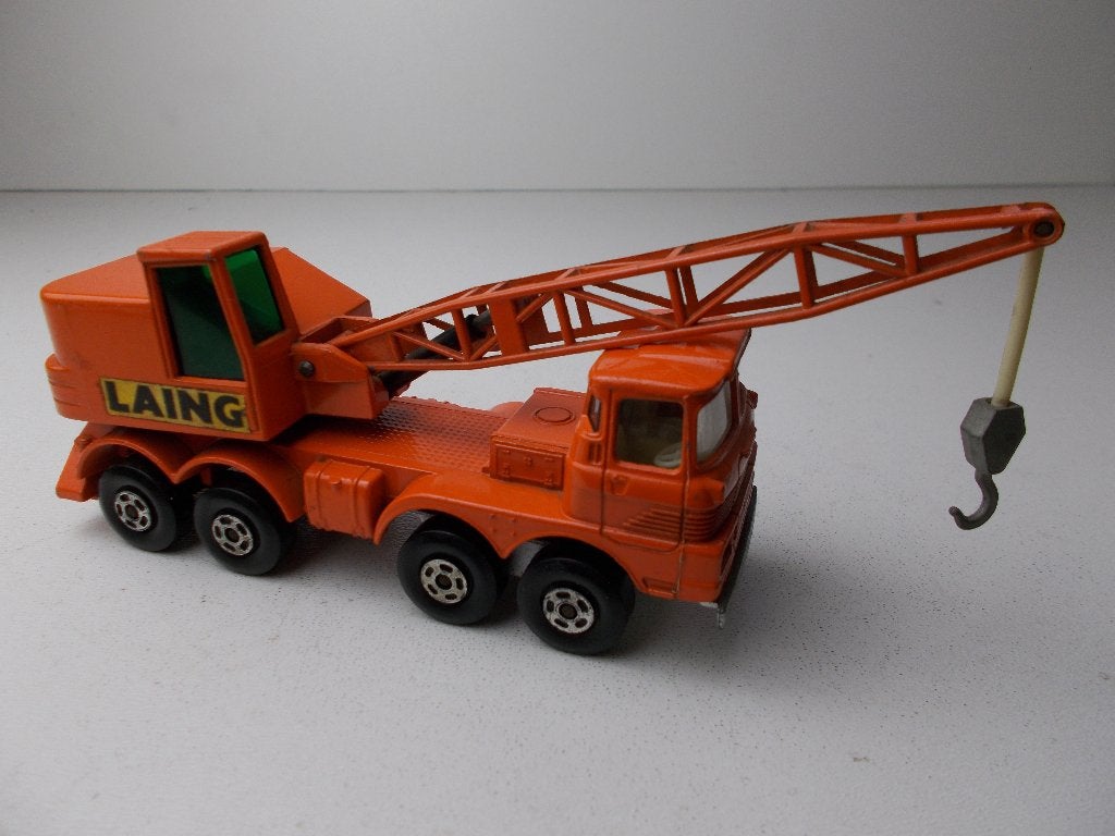 1971 Matchbox Super Kings K-12 LAING MOBILE CRANE I.z.g.st., Ophalen of Verzenden, Zo goed als nieuw, Bus of Vrachtwagen, Matchbox