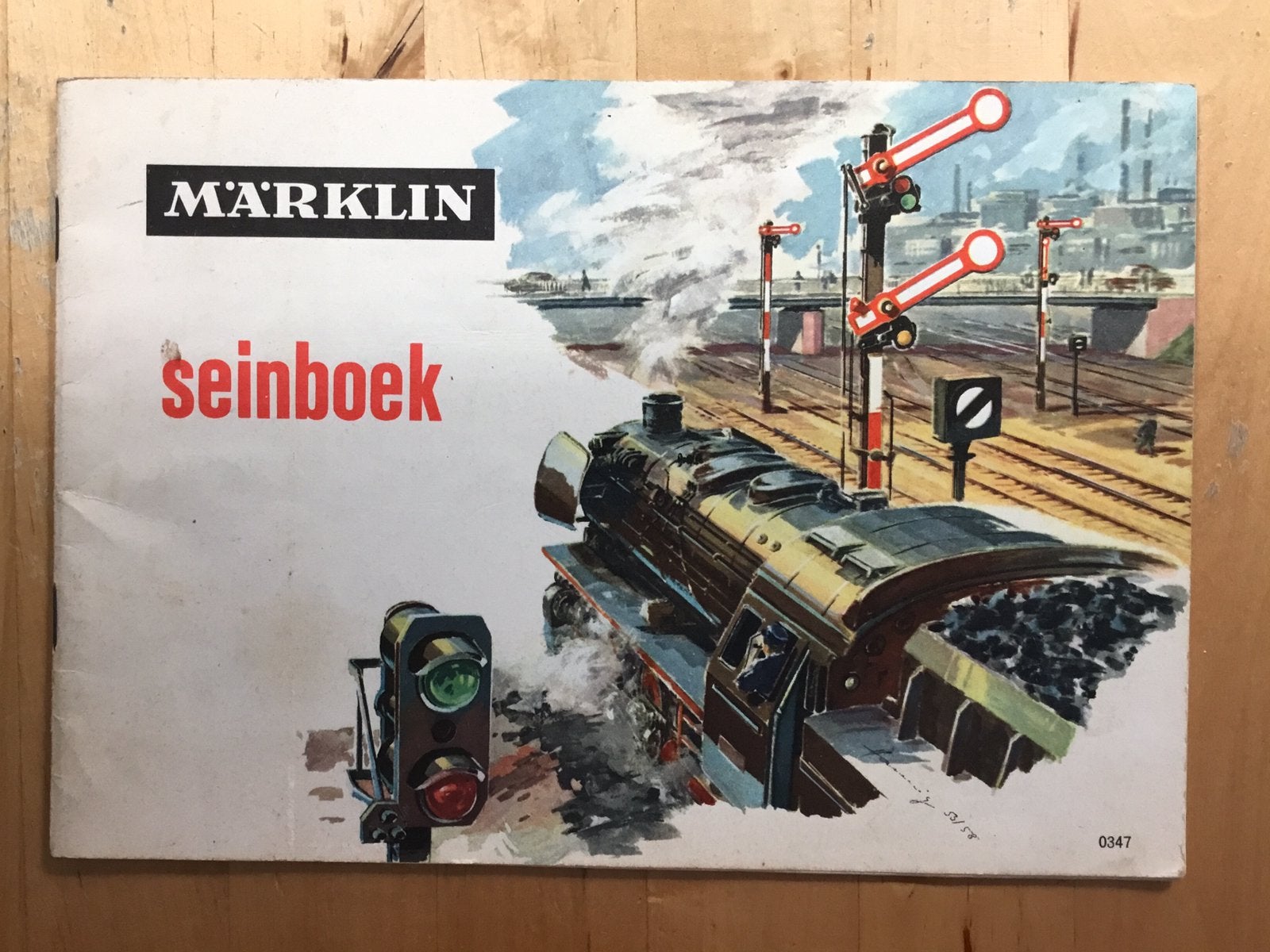 Marklin 0347 seinboek, Hobby en Vrije tijd, Modeltreinen | H0, Wisselstroom, Gebruikt, Märklin, Boek, Tijdschrift of Catalogus