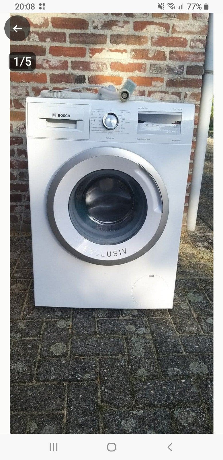 Te koop een Bosch wasmachine EXCLUSIEV ecosilence Drive, Ophalen, Zo goed als nieuw, 85 tot 90 cm, 1200 tot 1600 toeren