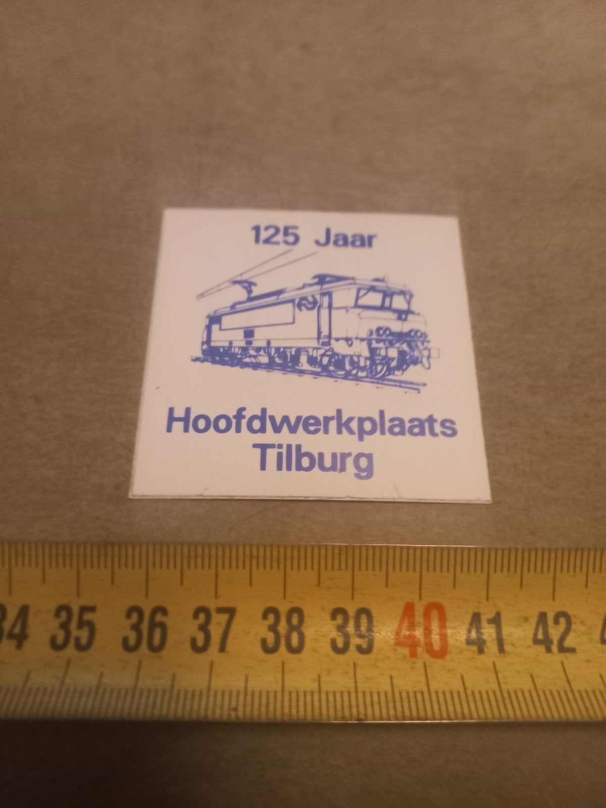 125 Jaar Hoofdwerkplaats Tilburg ns Trein Sticker, Verzamelen, Ophalen of Verzenden