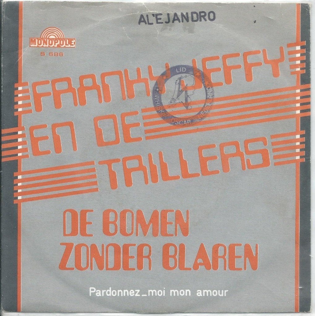 Vinyl Single Franky Jeffy en de Trillers, Ophalen of Verzenden, Gebruikt, Nederlandstalig