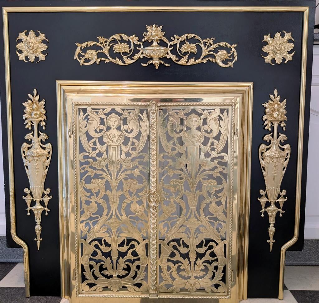 Antieke haardomlijsting, Antiek en Kunst, Ophalen of Verzenden
