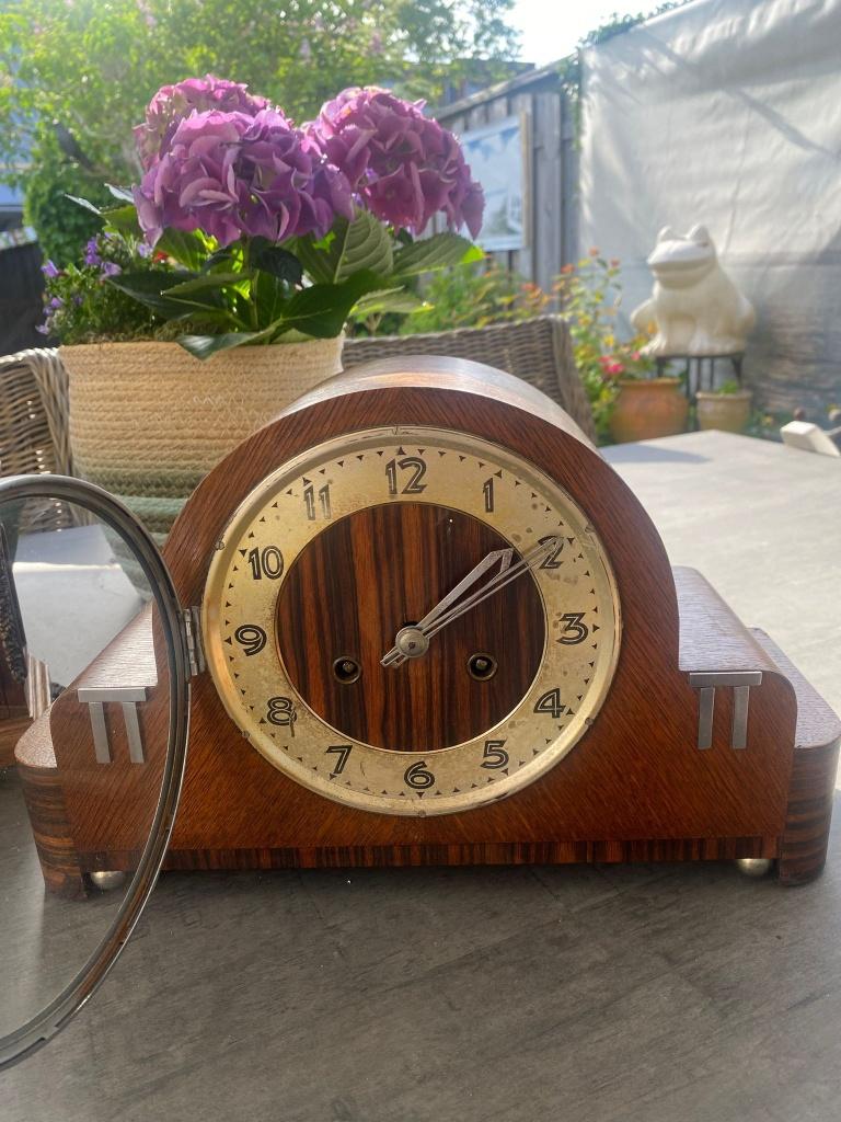 Art Deco Amsterdamse School Pendule, Ophalen of Verzenden