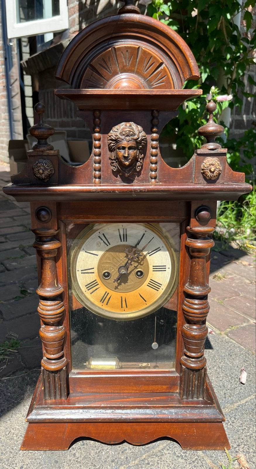 Antieke Junghans Tafelklok - Prachtig Decoratief Stuk, Ophalen