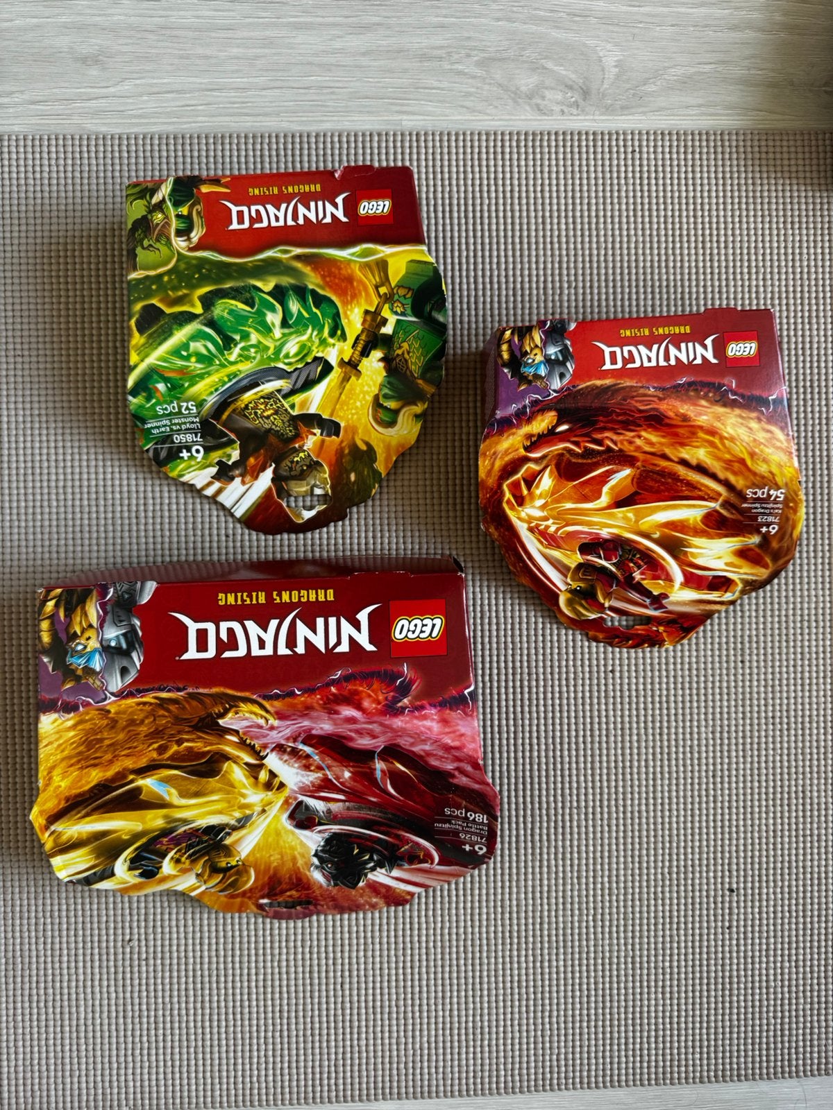 Lego ninjago, Ophalen