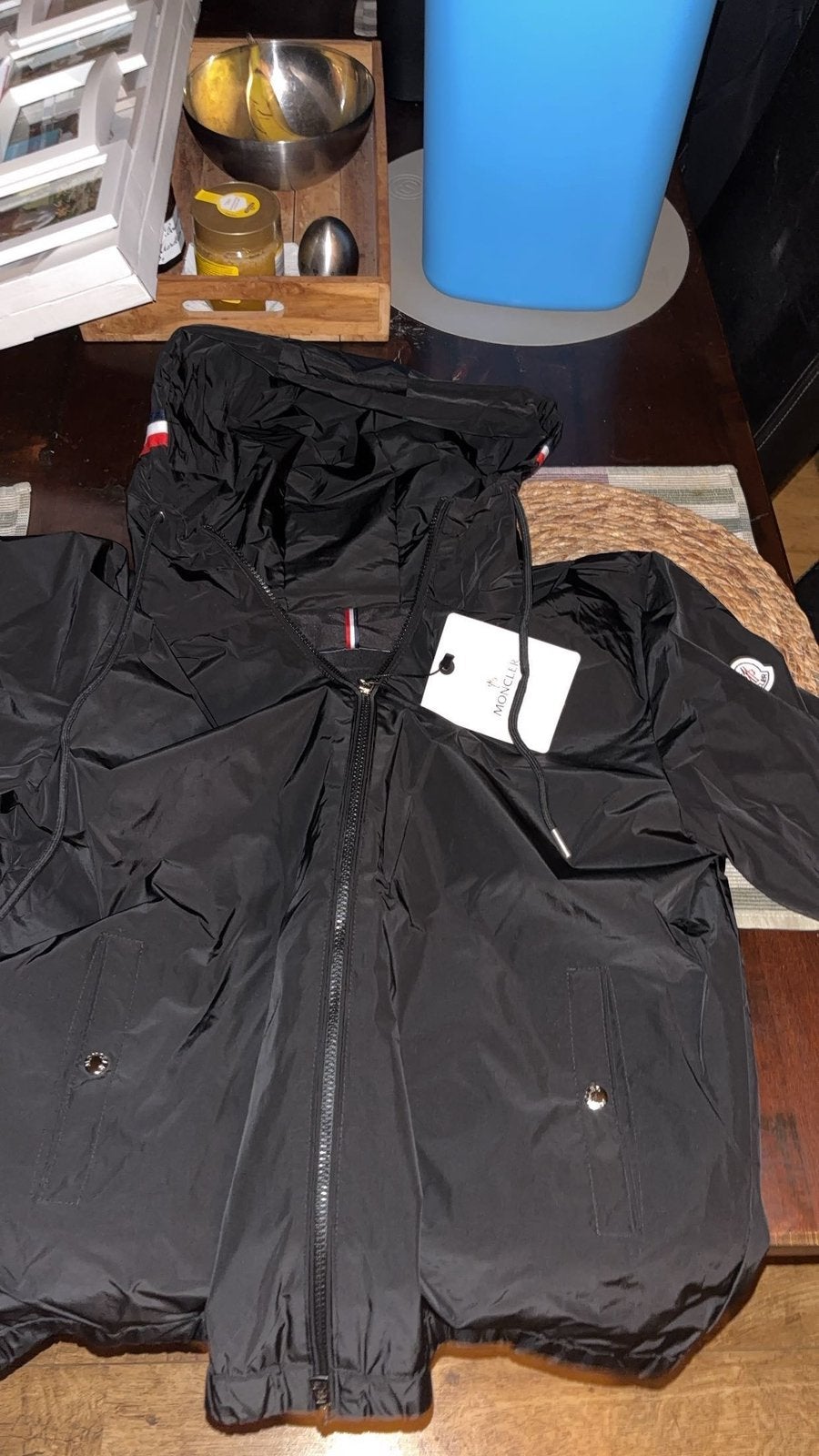 Moncler windbreaker, Ophalen, Zo goed als nieuw, Zwart