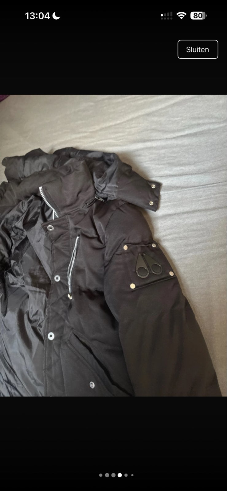 Moose Knuckles jas maat S replica, Ophalen of Verzenden, Nieuw, Zwart