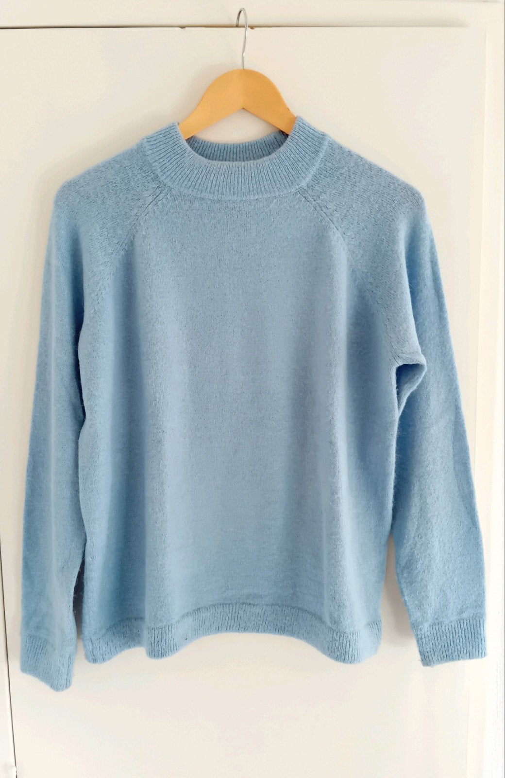 MbyM trui lichtblauw alpaca wolmix S/M, Maat 38/40 (M), Blauw, Ophalen of Verzenden, Zo goed als nieuw