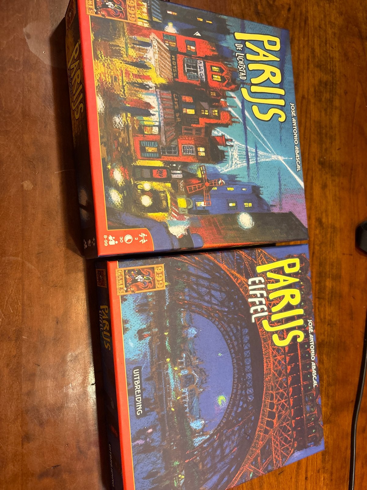 Parijs: De Lichtstad & Eiffel Uitbreiding Bordspellen, Een of twee spelers, Ophalen of Verzenden, Zo goed als nieuw