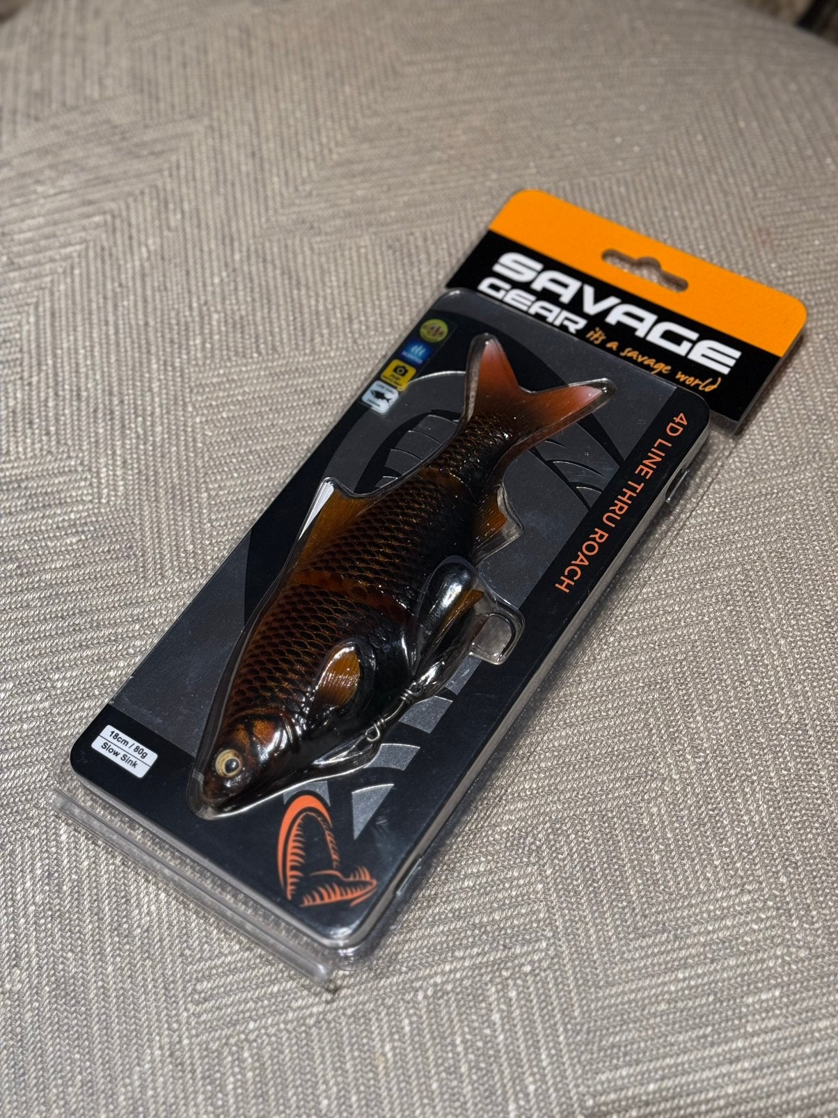 Savage Gear 4D Line Thru Roach 18cm / 80g kunstaas, Watersport en Boten, Ophalen of Verzenden, Nieuw, Overige typen