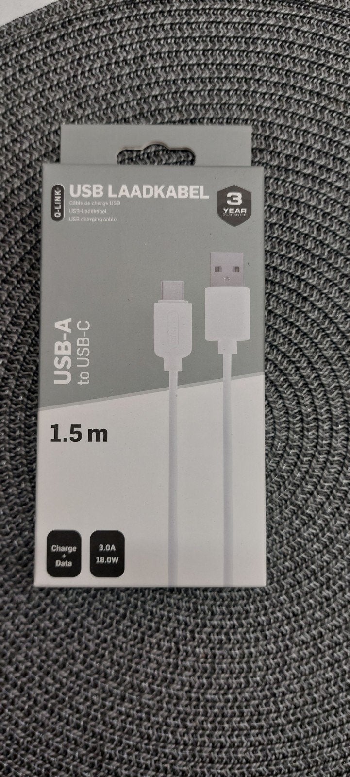 USB-A naar USB-C Oplaadkabel 1.5m - Nieuw, Ophalen of Verzenden, Nieuw, Snoer of kabel, Samsung