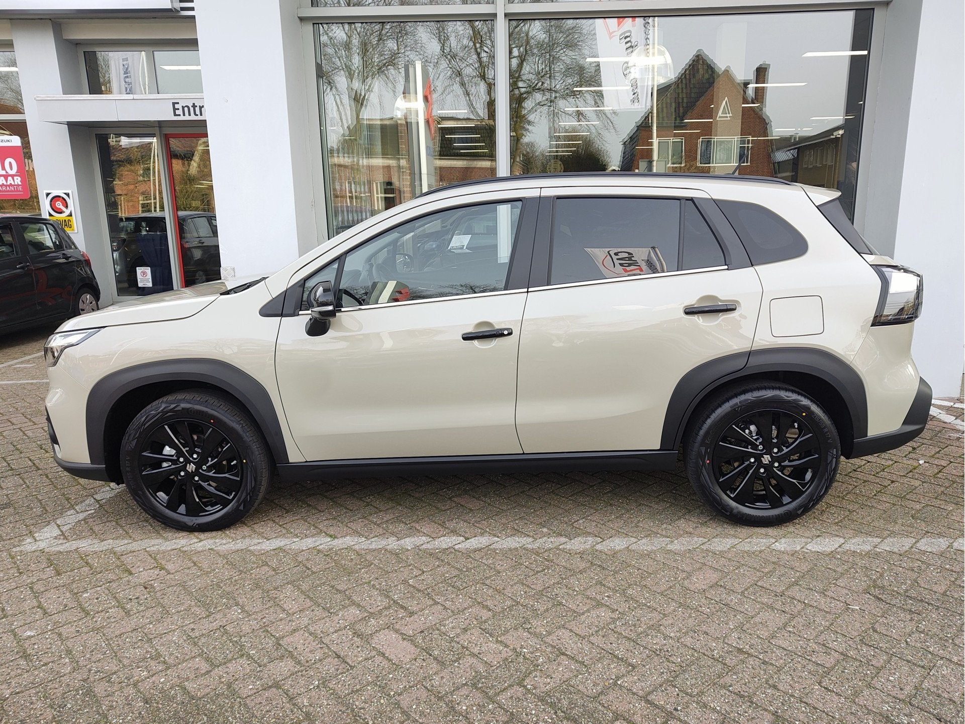 Suzuki S-Cross 1.4 BOOSTERJET SE60 AUTOMAAT Direct Leverbaar, Auto's, Suzuki, 12 maanden, Zwart, 4 cilinders, Leder en Stof