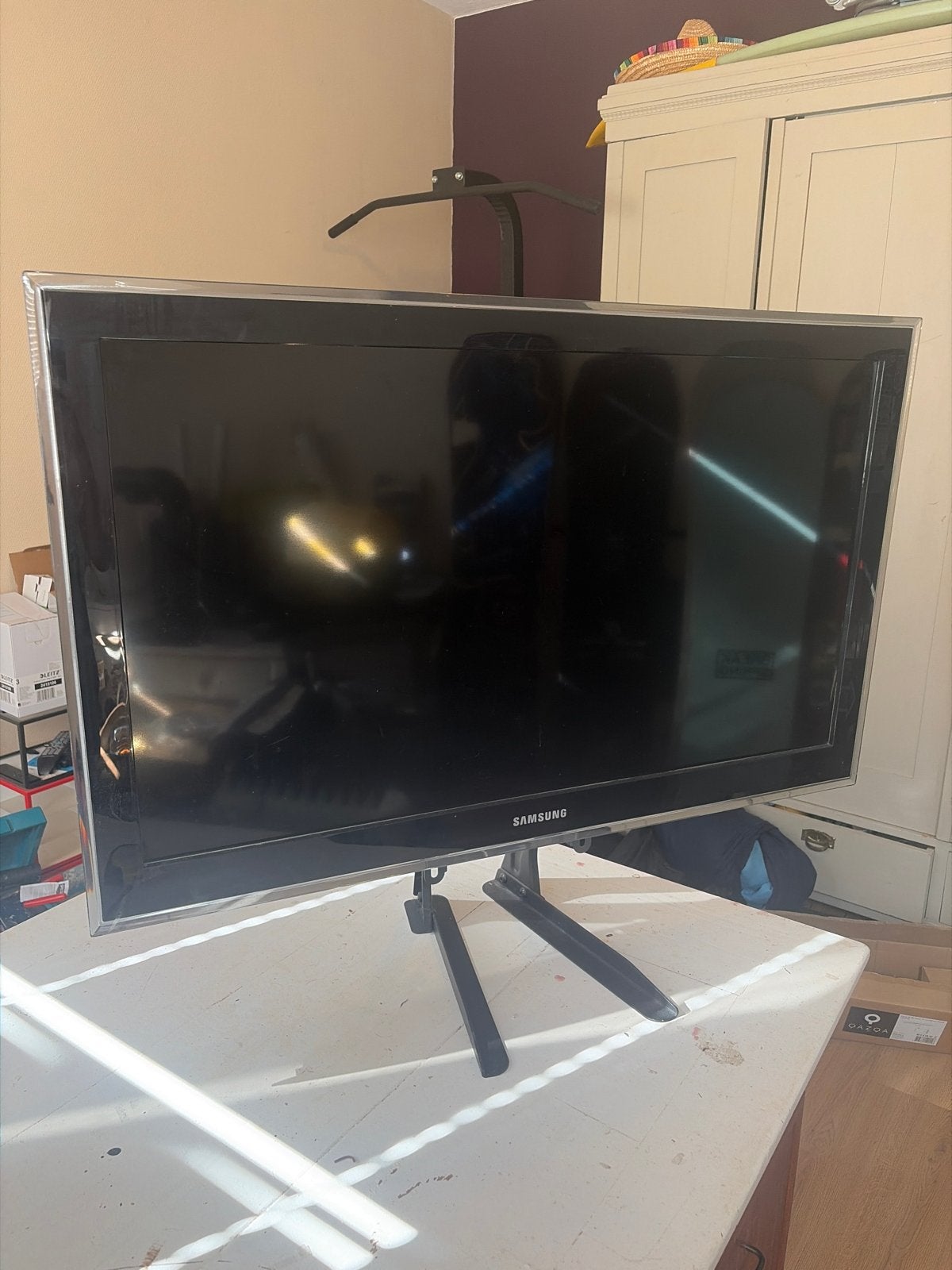 Samsung TV 108cm met standaard en alle snoeren, Ophalen of Verzenden, Gebruikt, 100 cm of meer, Samsung