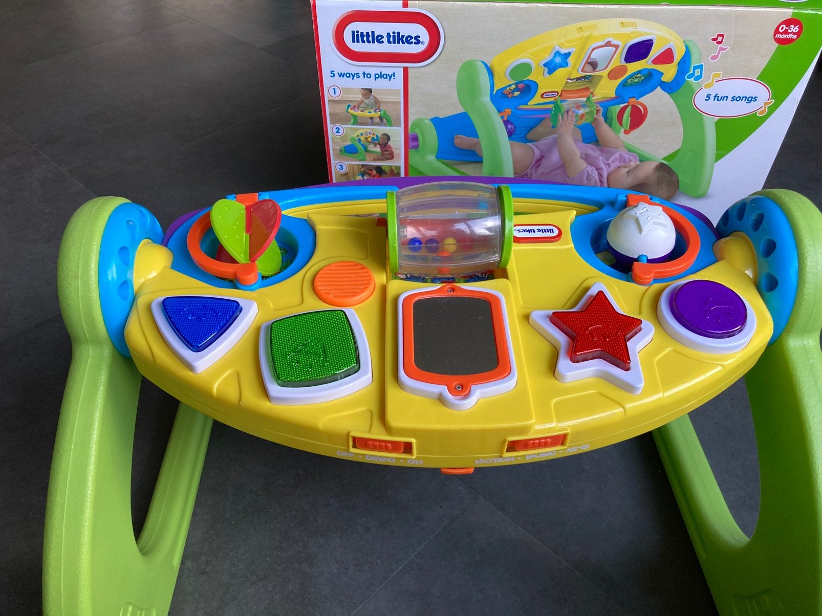 Little tikes 5 in 1 verstelbare gym, Ophalen of Verzenden, Zo goed als nieuw, Babygym, Met licht