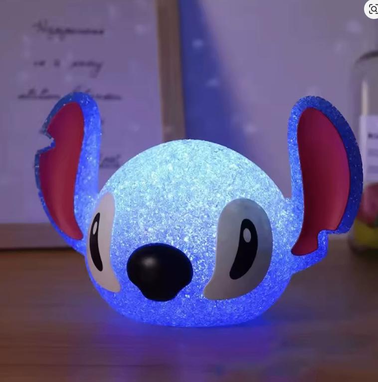 Nieuwe Stitch 3D Projectie Nachtlamp – Blauw Glinster Effect, Led-lamp, Minder dan 30 watt, Nieuw, E27 (groot)