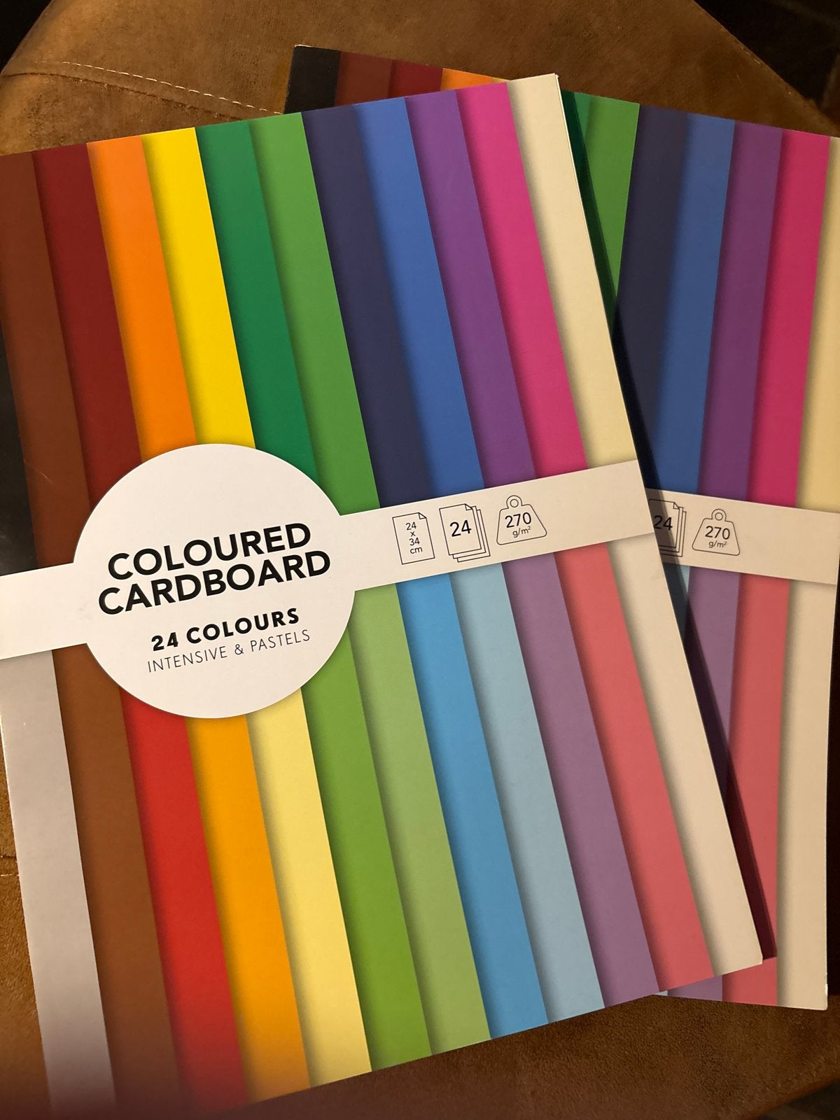 2x Coloured cardboard (24 kleuren), Ophalen of Verzenden, Nieuw