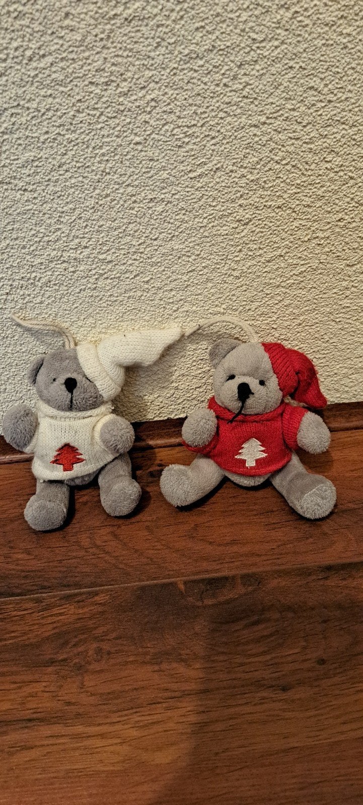 2 kerstbeertjes voor in de kerstboom., Ophalen of Verzenden, Zo goed als nieuw, Overige typen