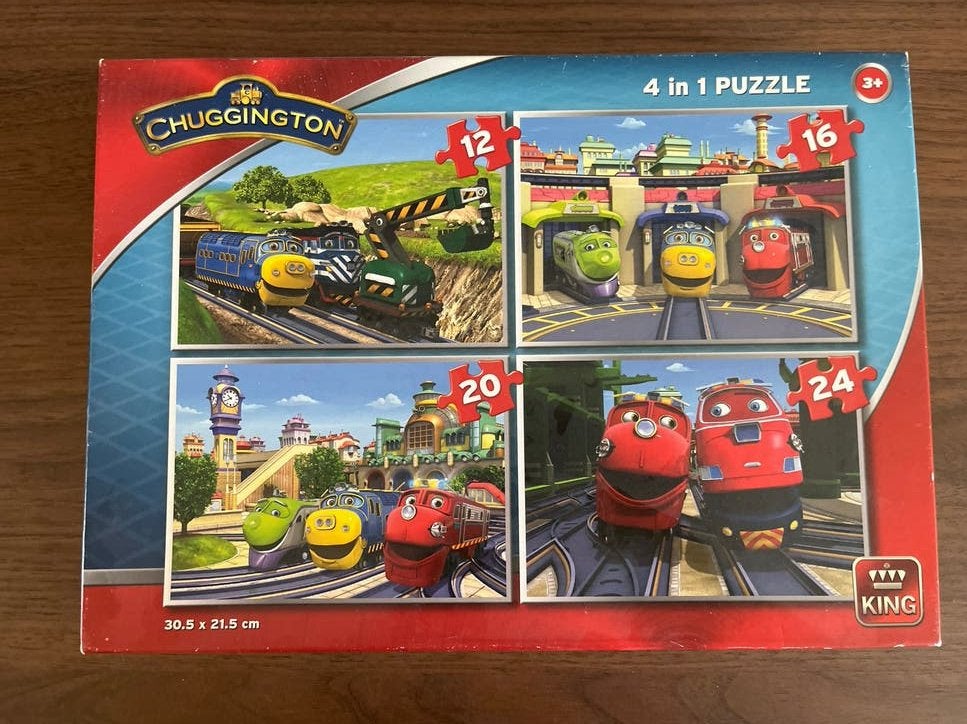 Chuggington 4-in-1 Puzzel - King (12, 16, 20, 24 stukjes), Ophalen of Verzenden, 10 tot 50 stukjes, Zo goed als nieuw, 2 tot 4 jaar