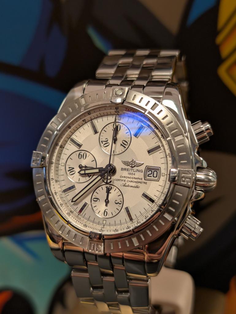 Breitling Chronomat A13356 zeer netjes, Ophalen of Verzenden, Zo goed als nieuw, Staal, Breitling