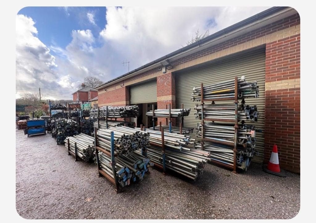 Cuplock steiger, Ophalen, Gebruikt, Gevelsteiger, 5 meter of hoger
