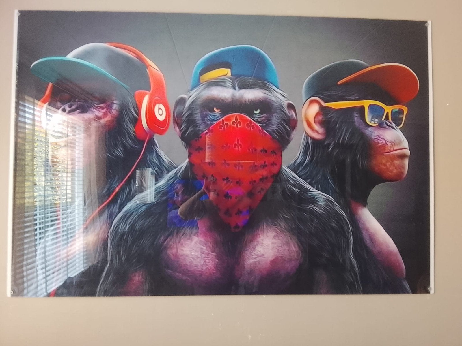 horen zien en zwijgen plexiglas 120x180, Ophalen