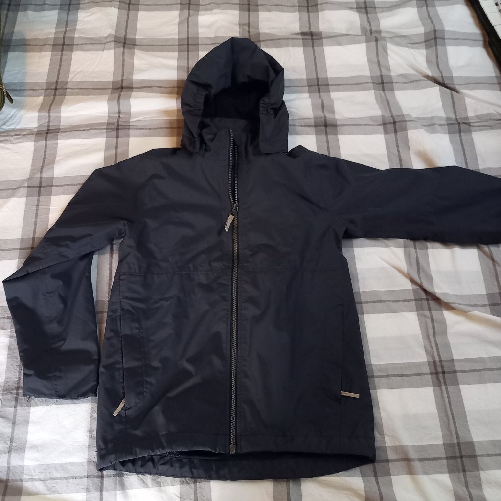 Didriksons regenjas grijs, maat 140, Ophalen of Verzenden, Zo goed als nieuw, Jongen of Meisje, Jas