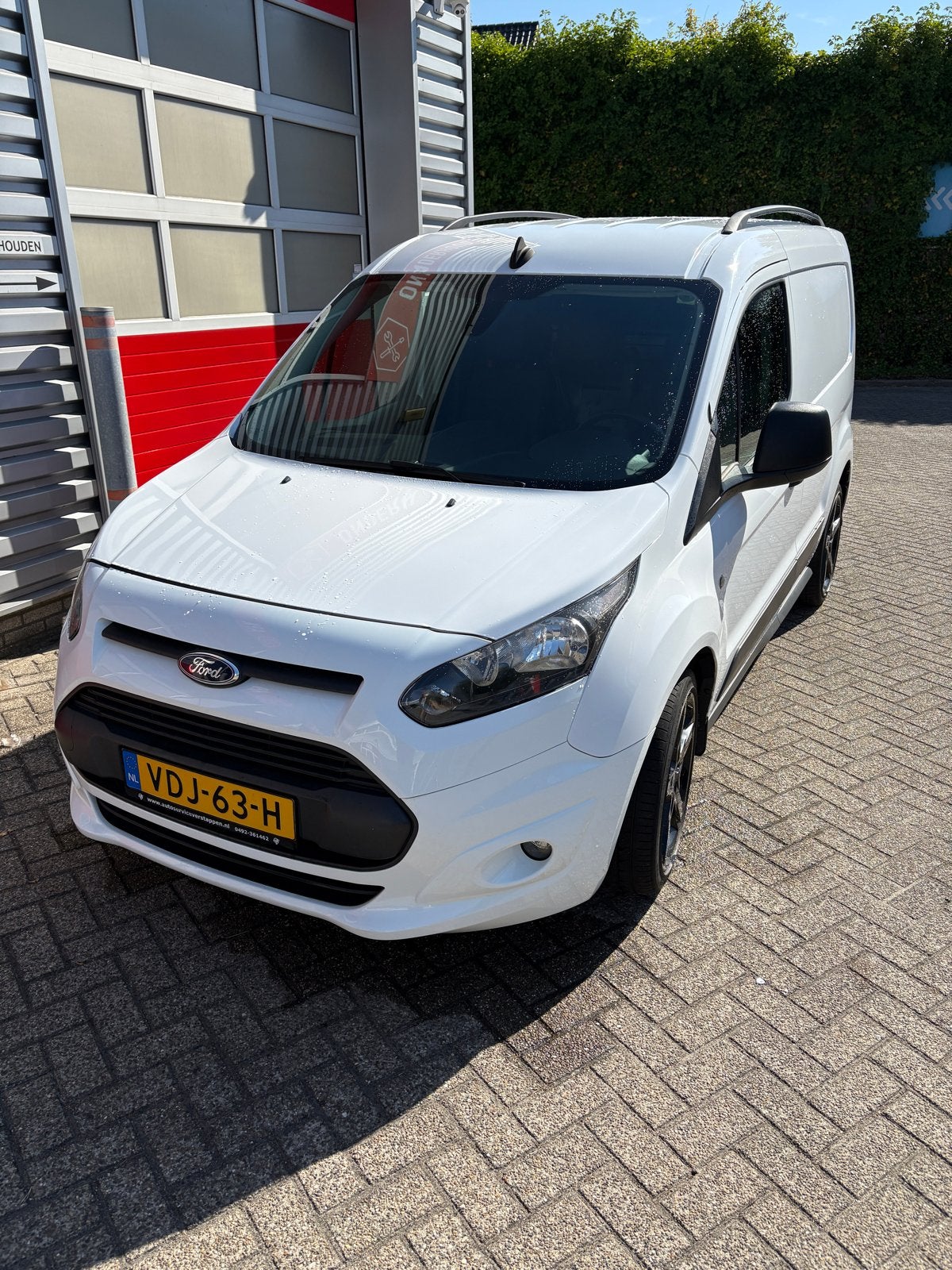 Ford Transit Connect 1.6 Tdci 70KW 2015, Stof, Zwart, USB, Wit