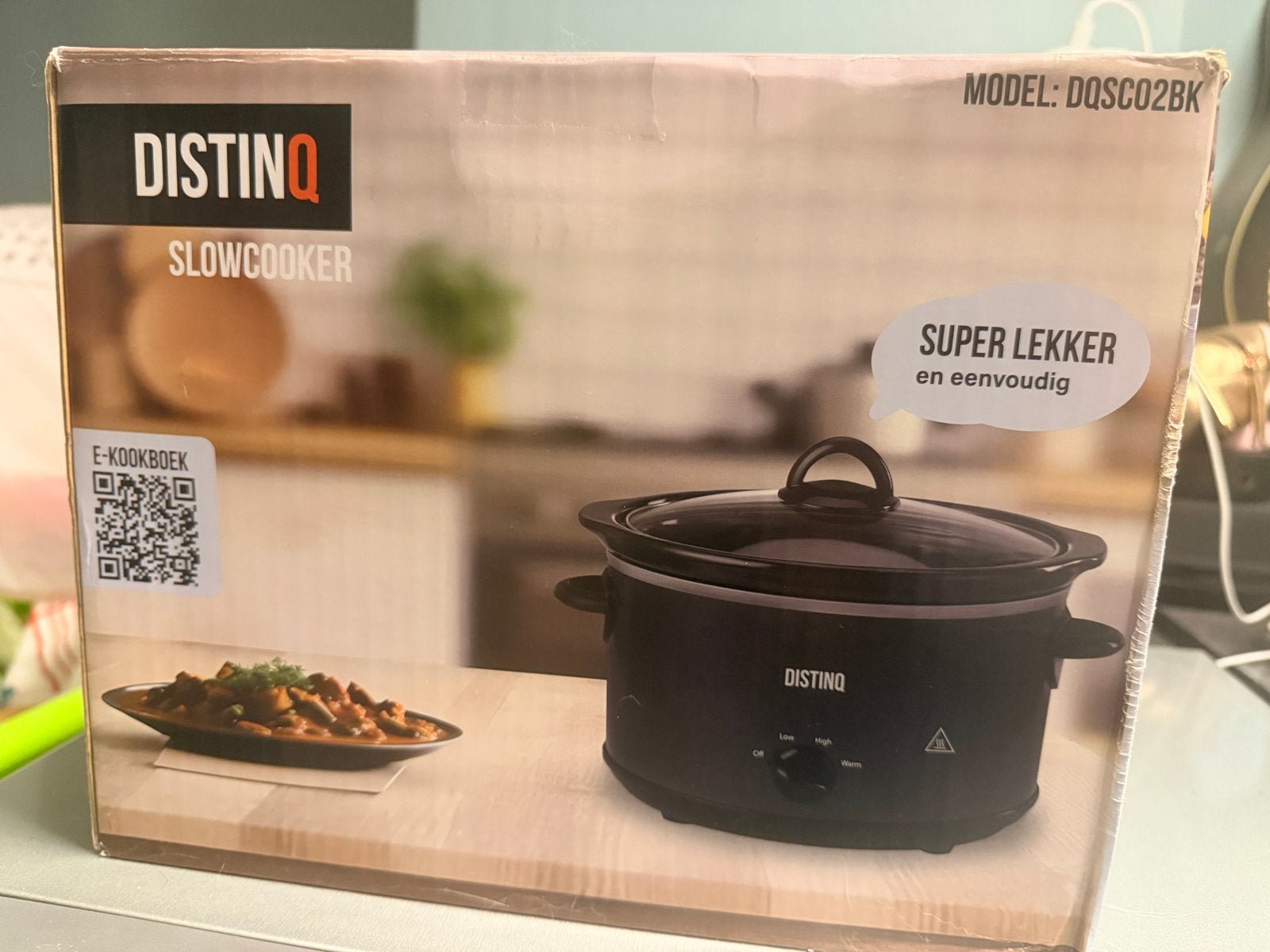 DISTINQ Slowcooker - Model DQSC02BK, Ophalen of Verzenden, Nieuw